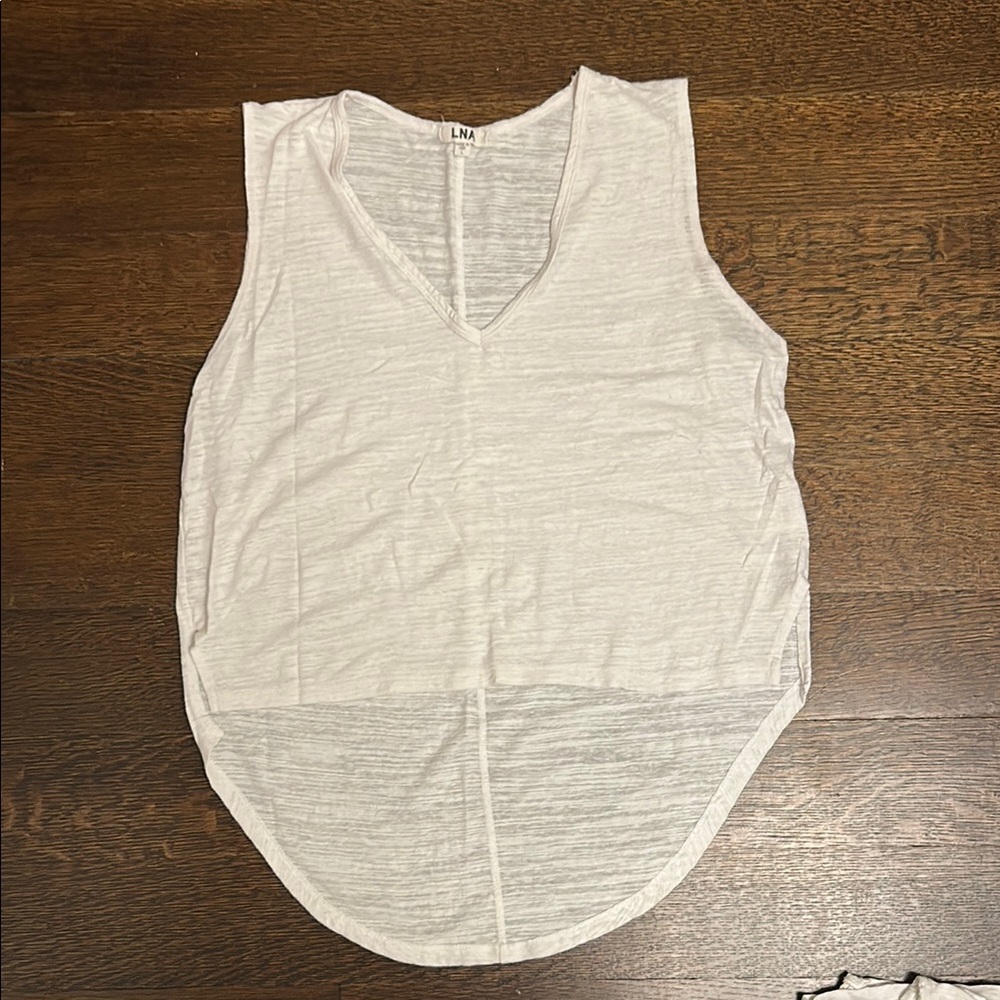 LNA Cream Sleeveless Tank Top